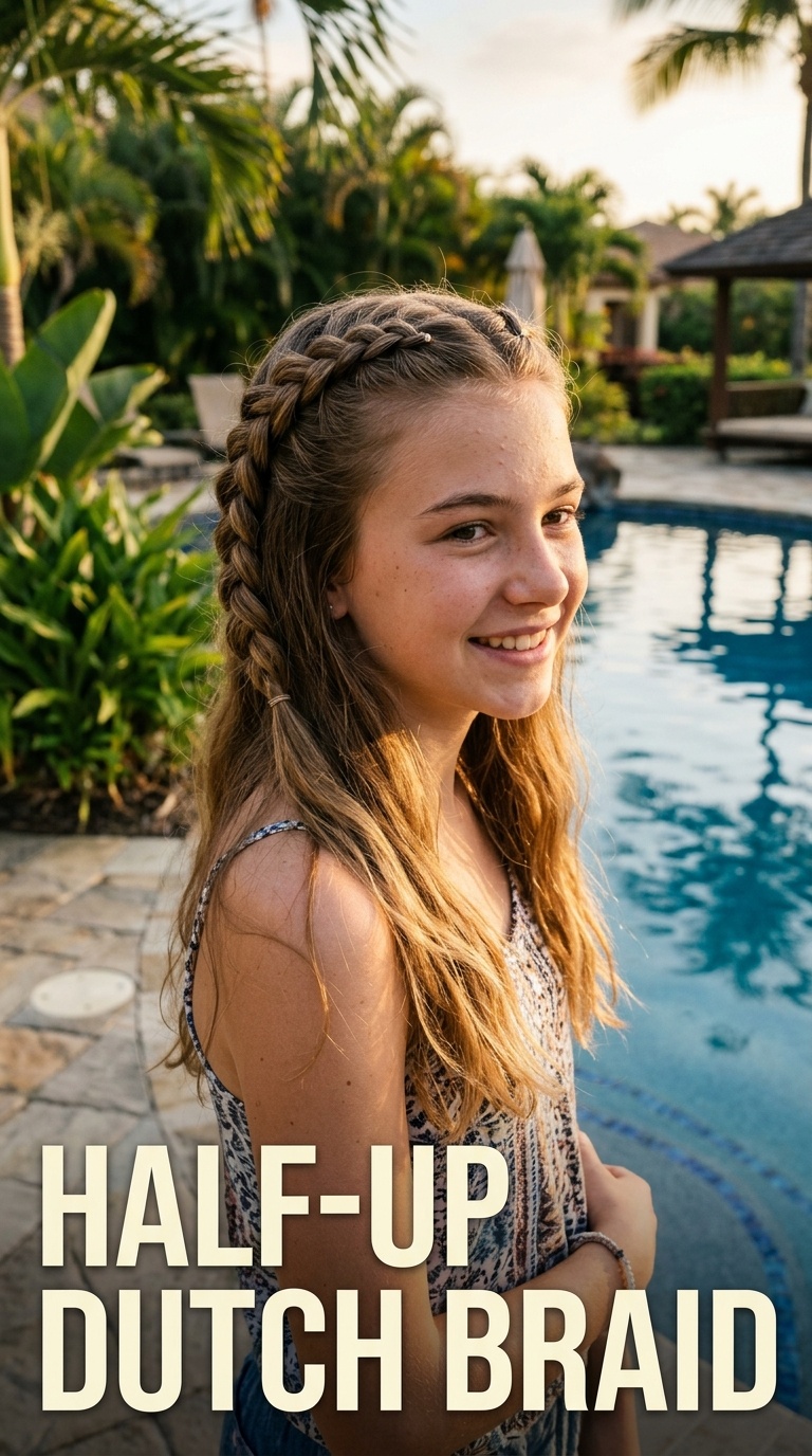 Half-Up Dutch Braid