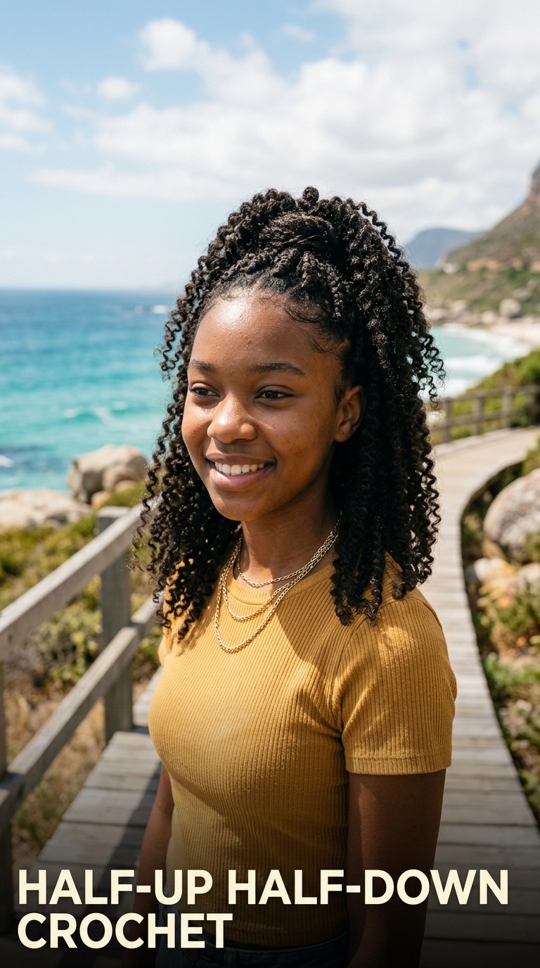 Half-Up Half-Down Crochet