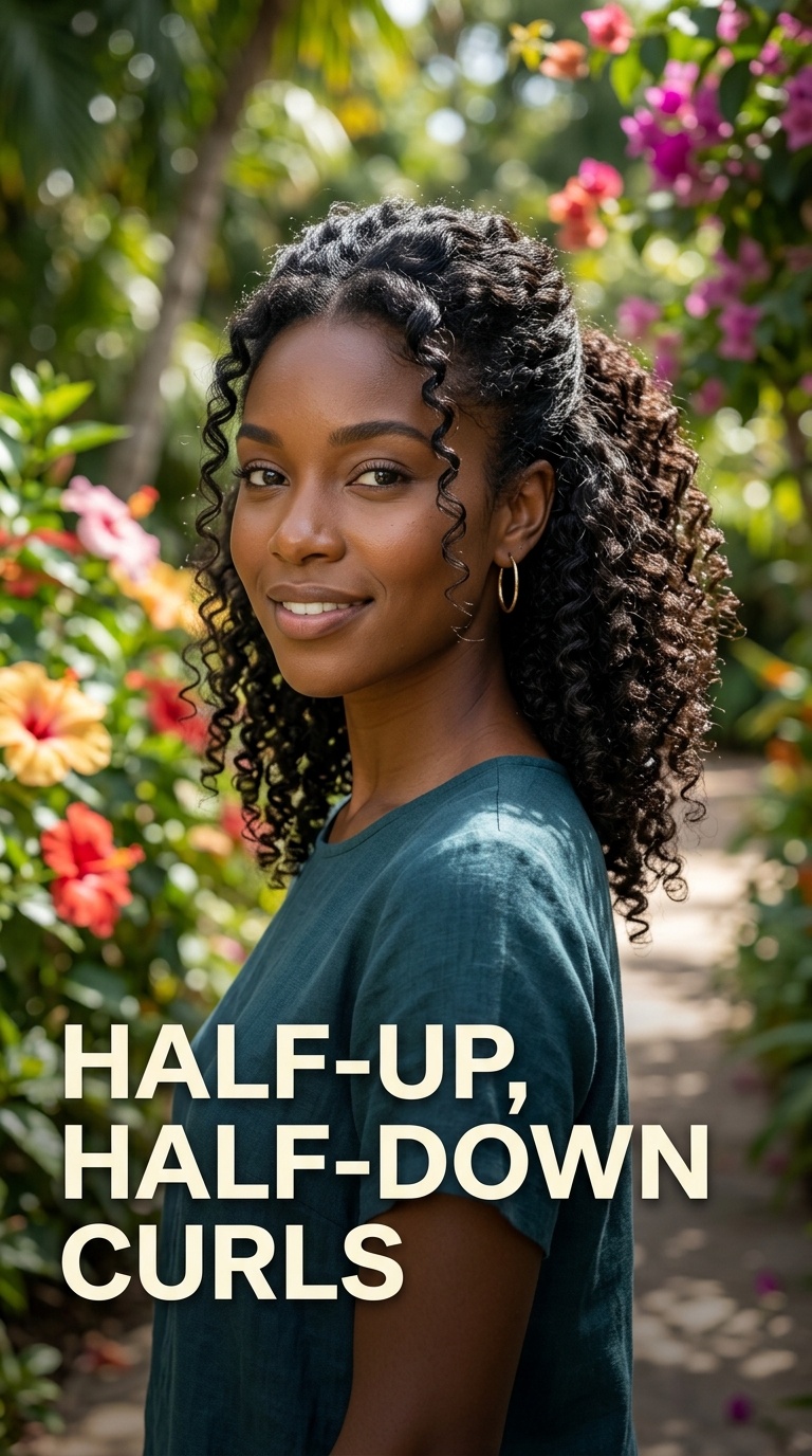 Half-Up, Half-Down Curls