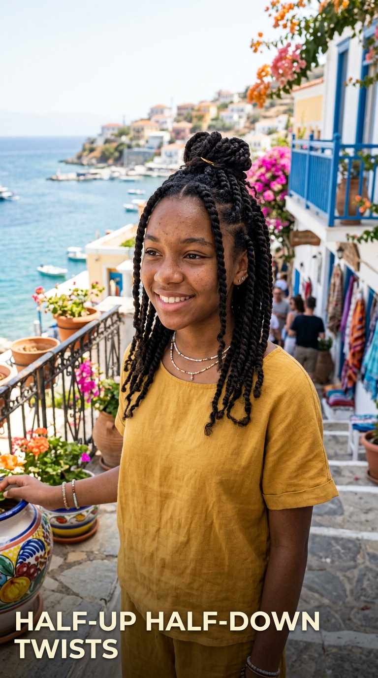 Half-Up Half-Down Twists