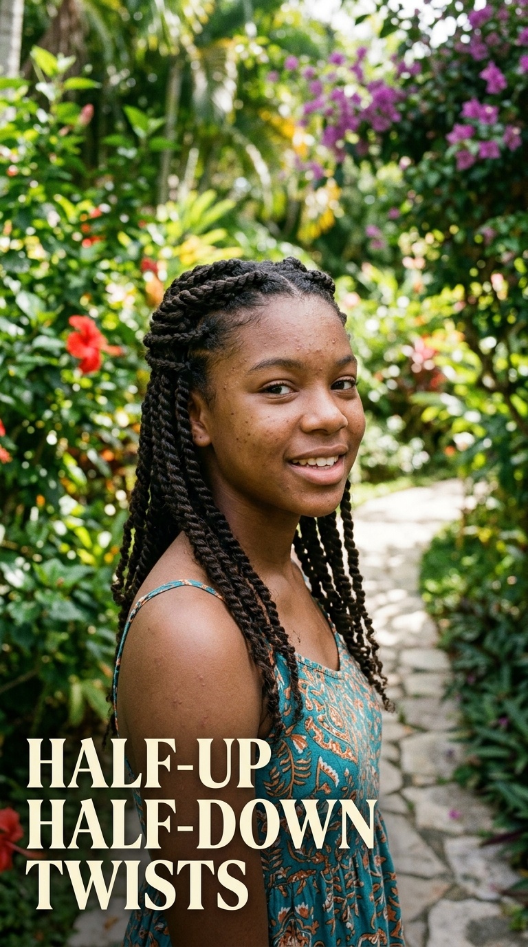 Half-Up Half-Down Twists