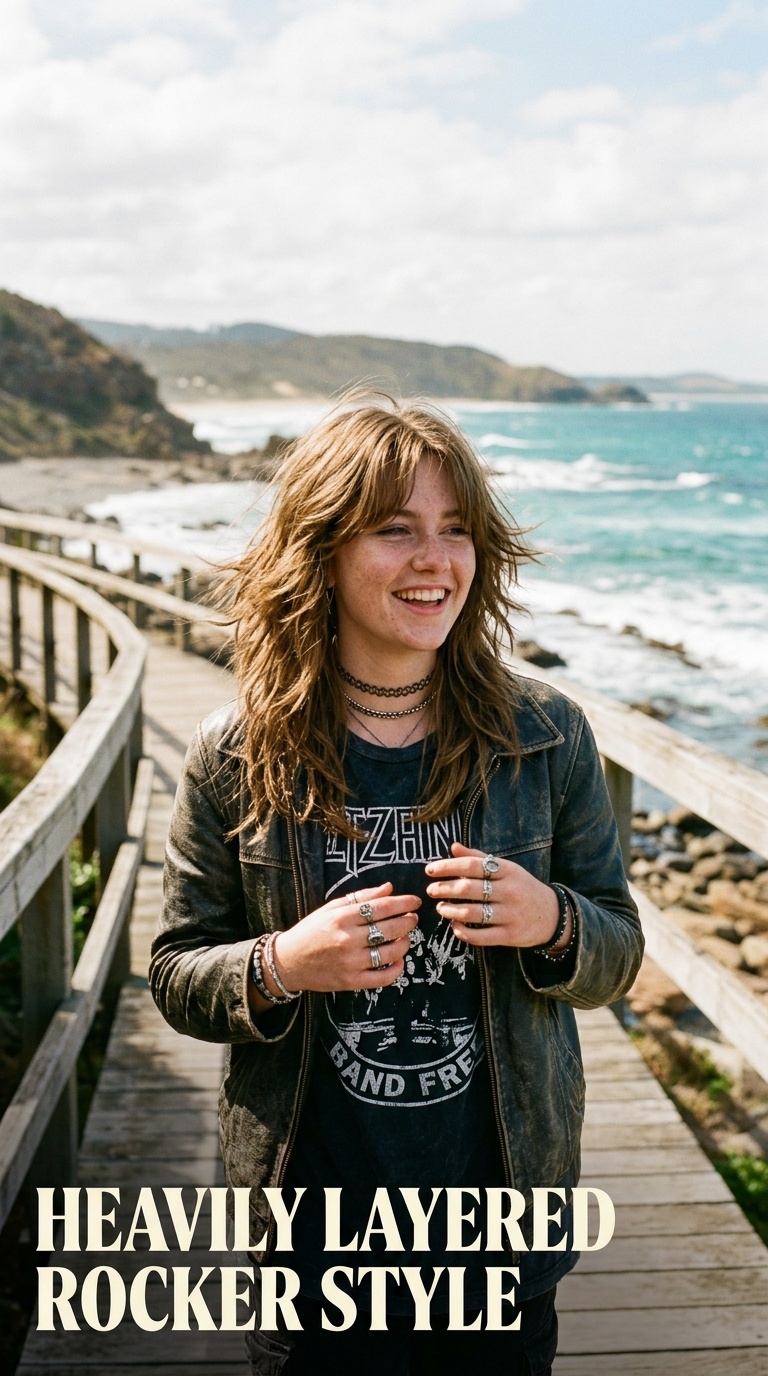 Heavily Layered Rocker Style