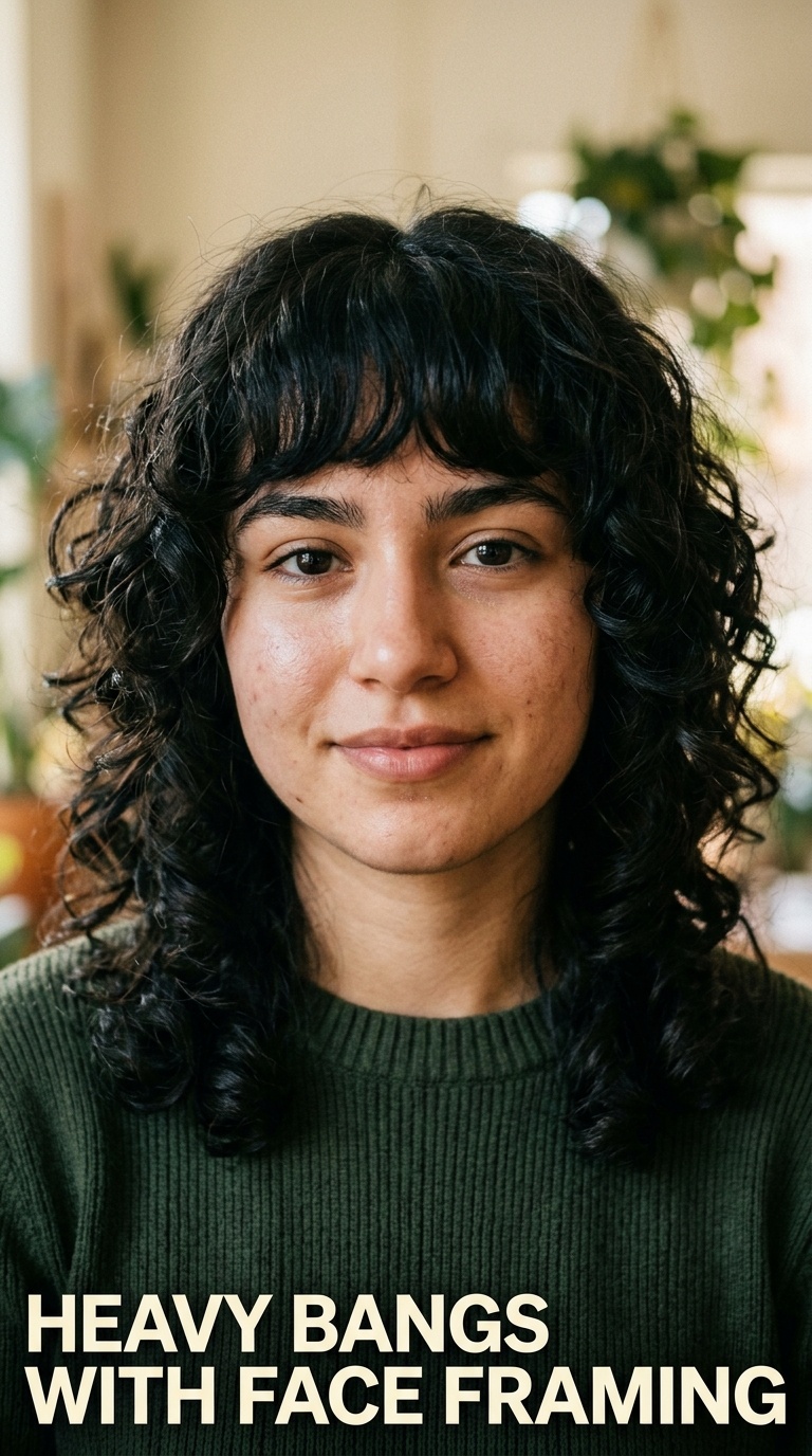 Heavy Bangs with Face Framing