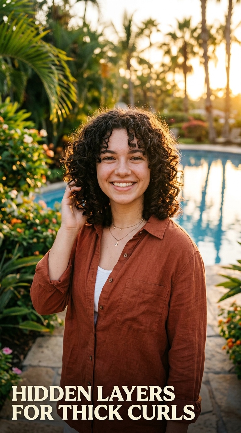 Hidden Layers for Thick Curls