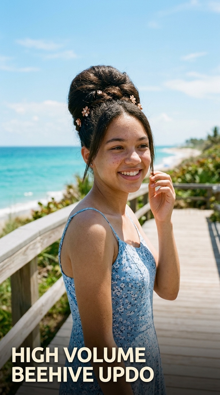 High Volume Beehive Updo
