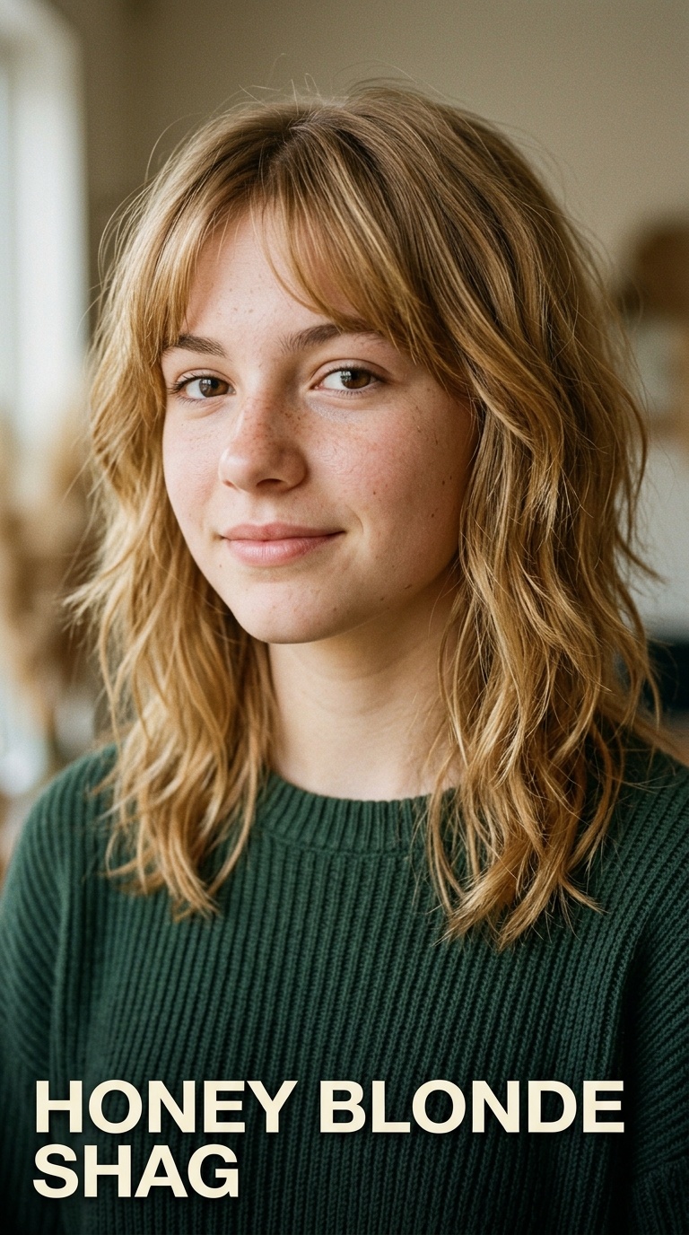 Honey Blonde Shag