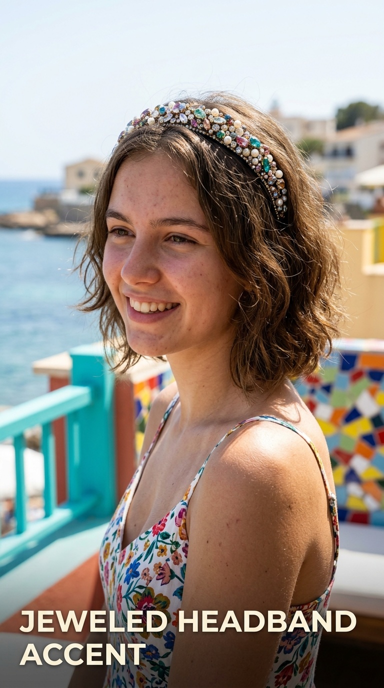 Jeweled Headband Accent