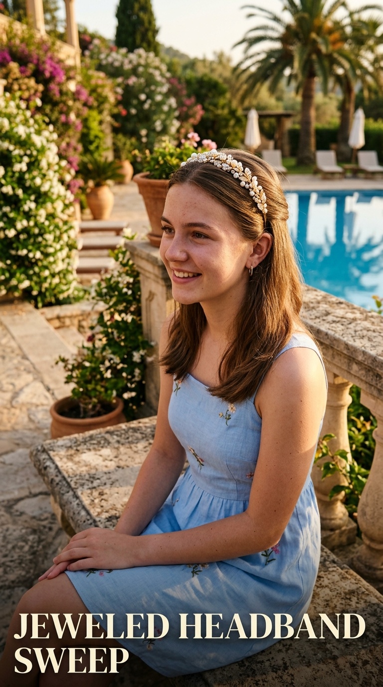 Jeweled Headband Sweep
