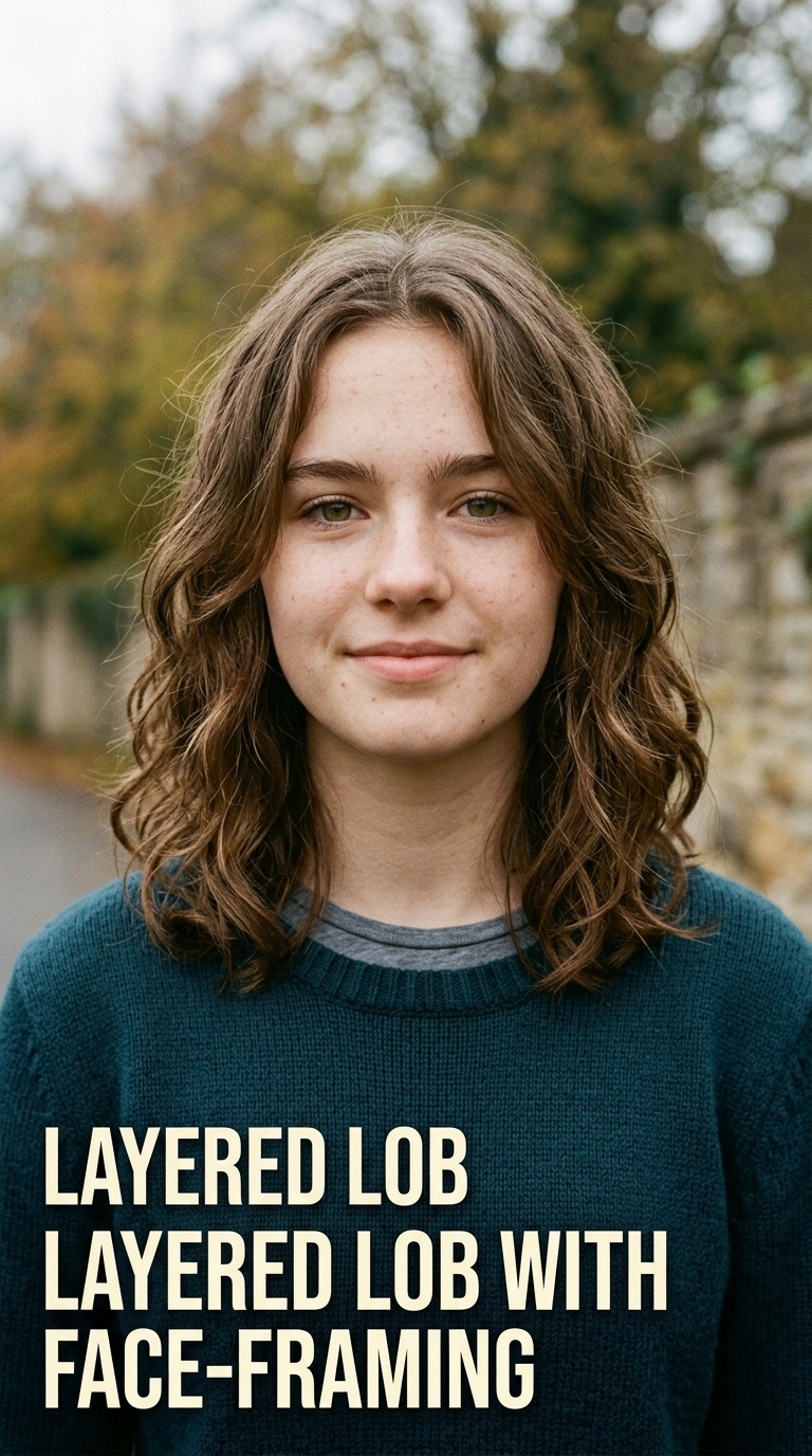 Layered Lob with Face-Framing