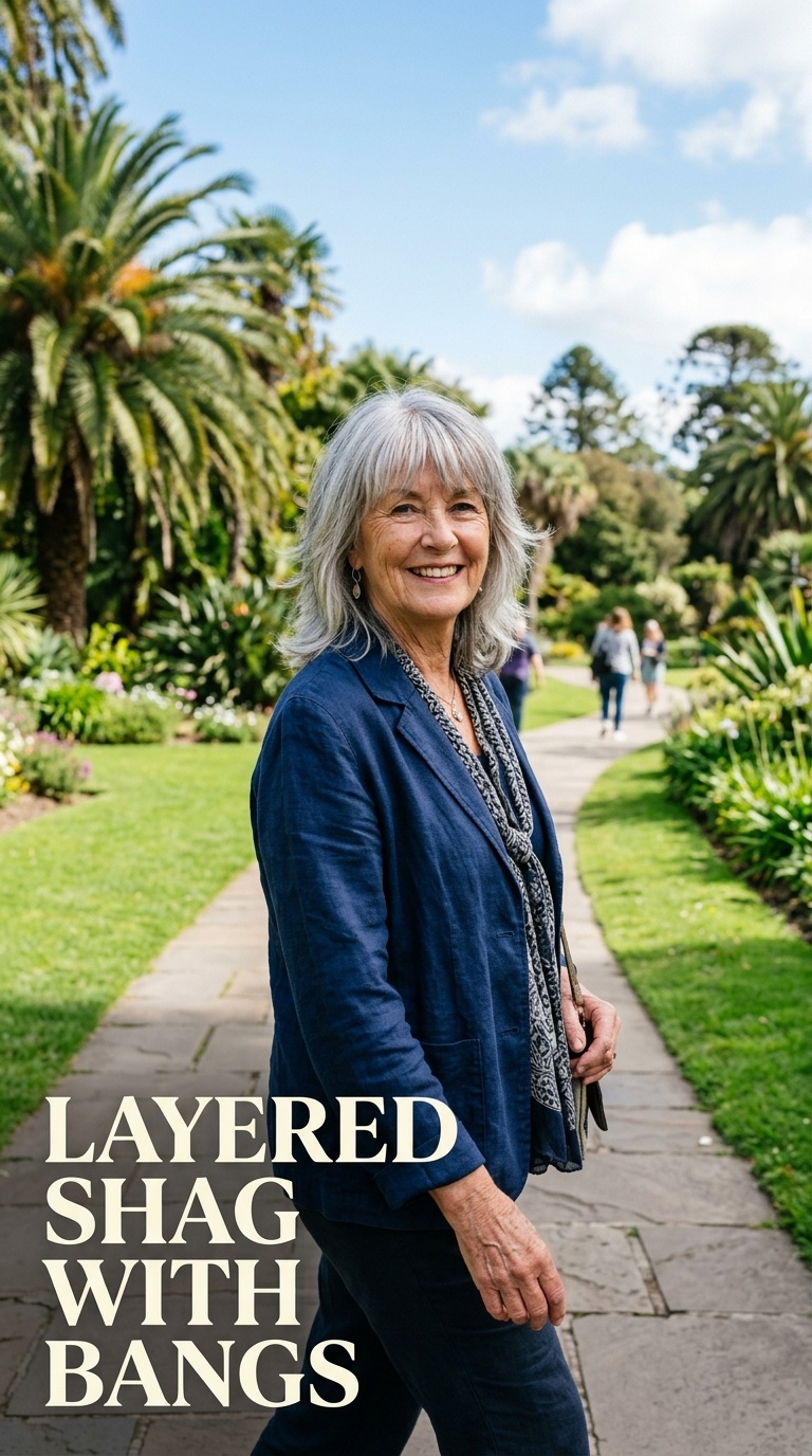 Layered Shag with Bangs