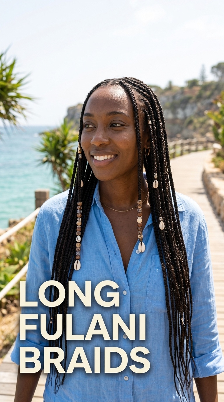 Long Fulani Braids