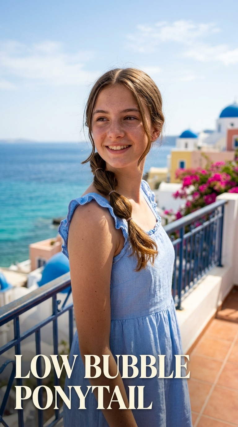 Low Bubble Ponytail