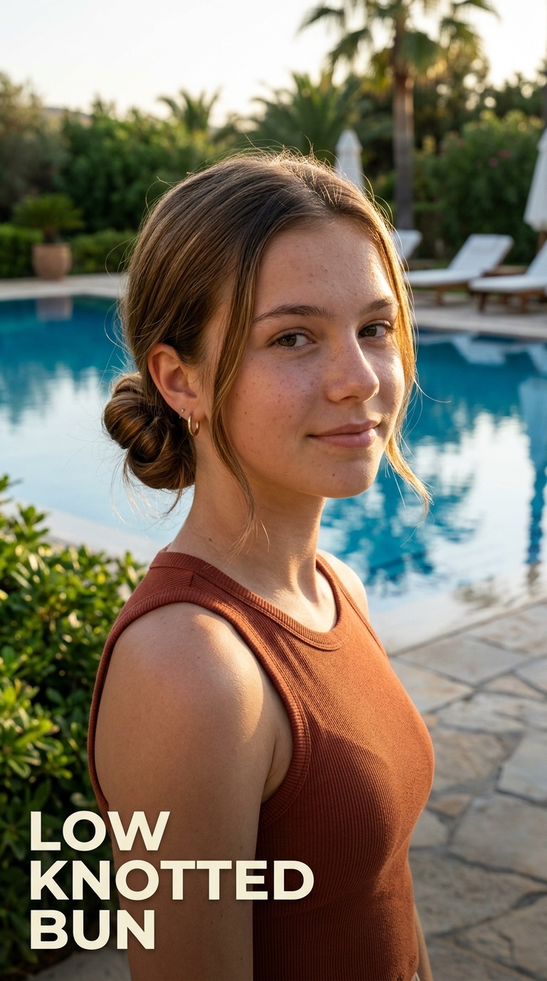 Low Knotted Bun