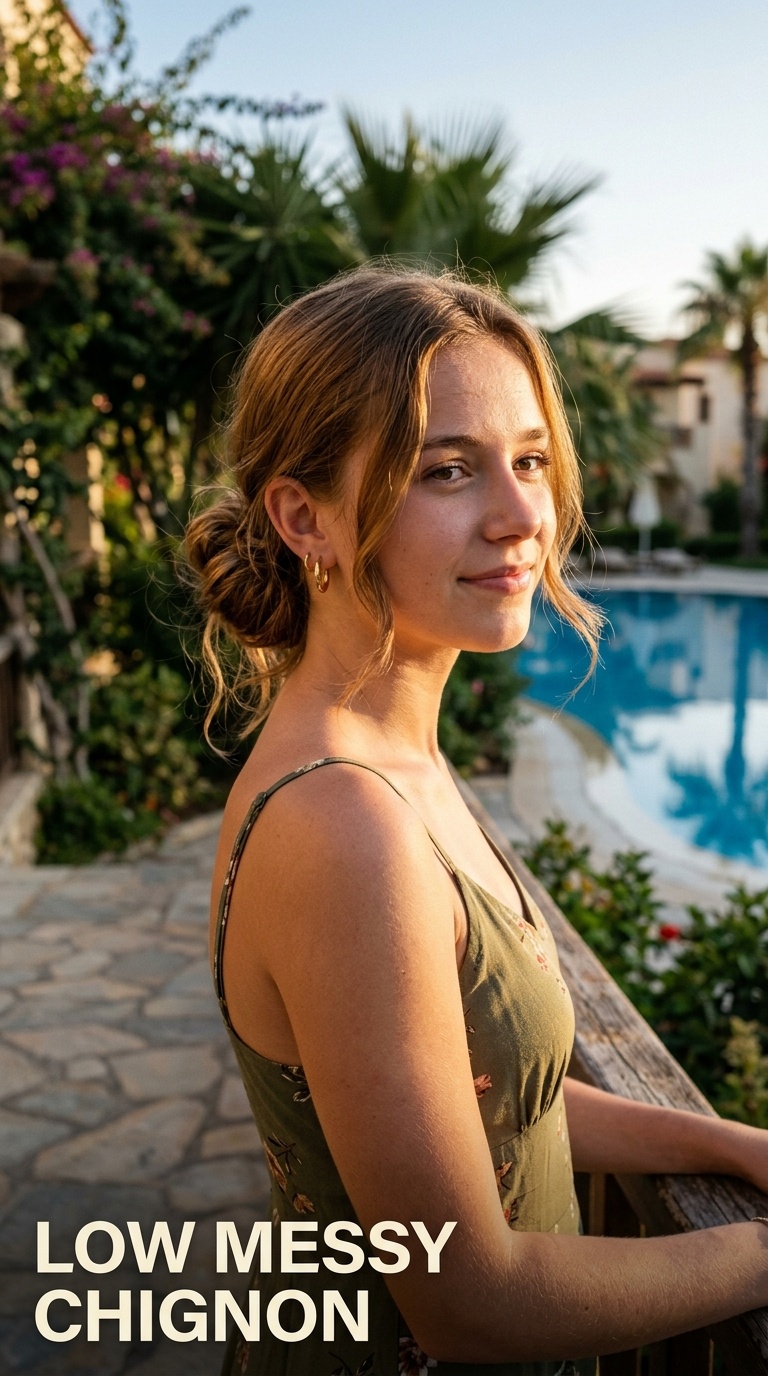Low Messy Chignon