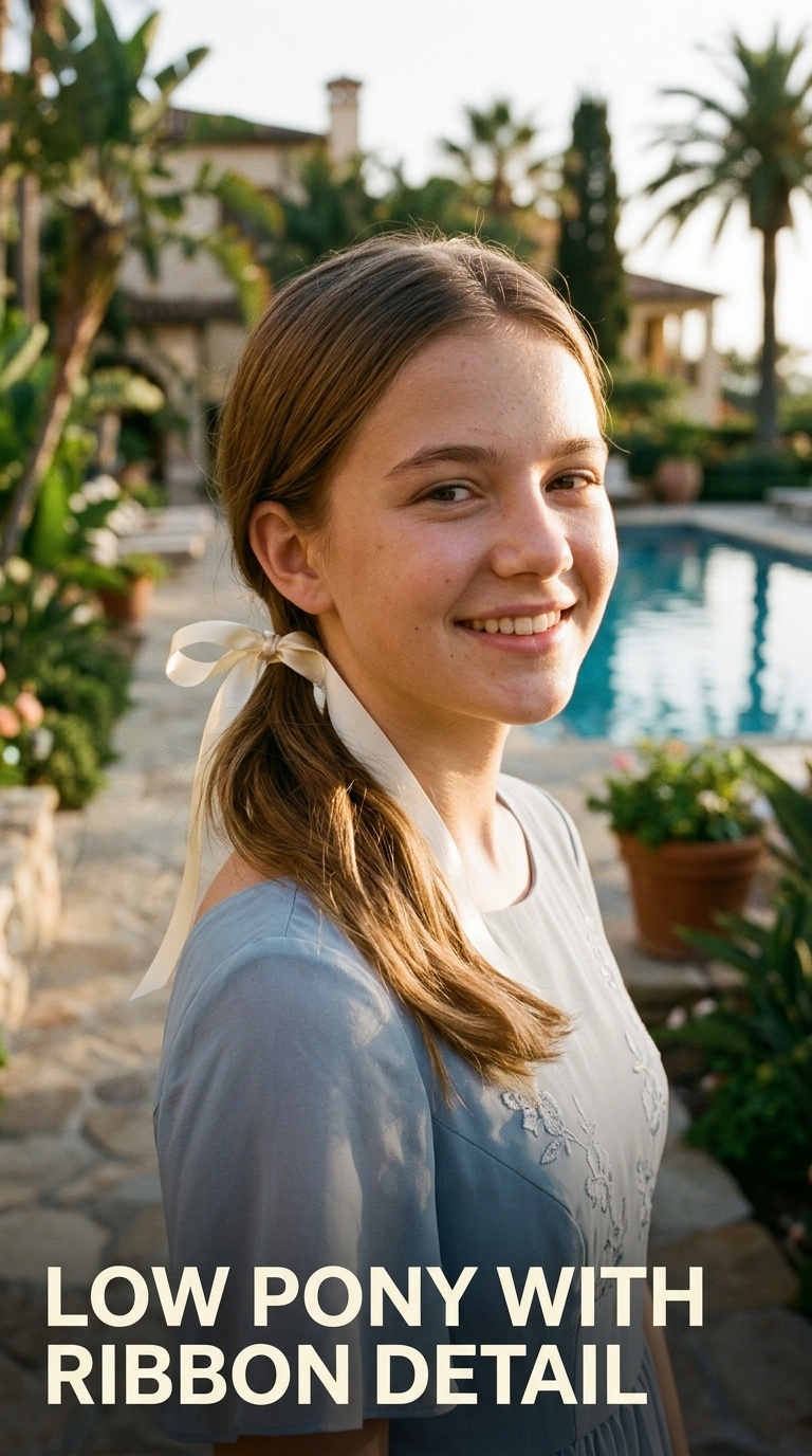 Low Pony with Ribbon Detail