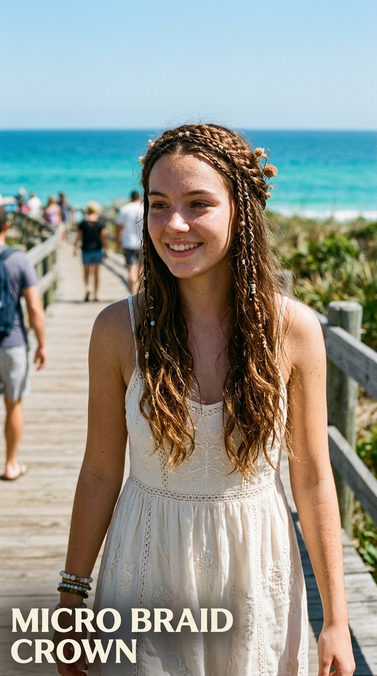 Micro Braid Crown