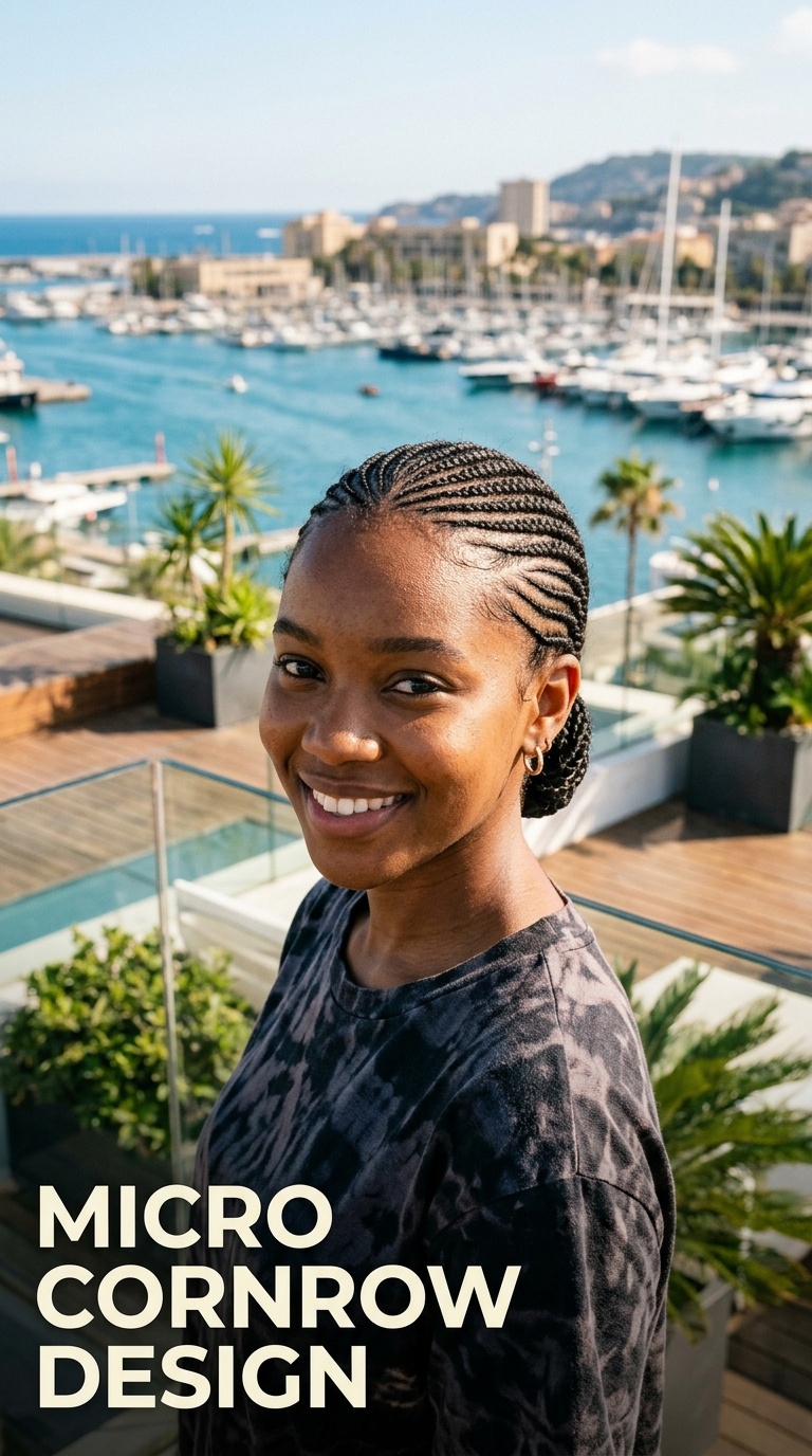 Micro Cornrow Design