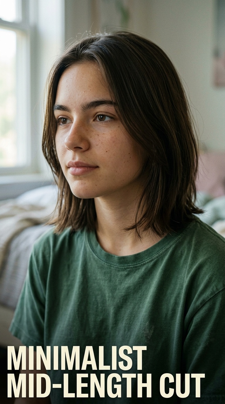 Minimalist Mid-Length Cut