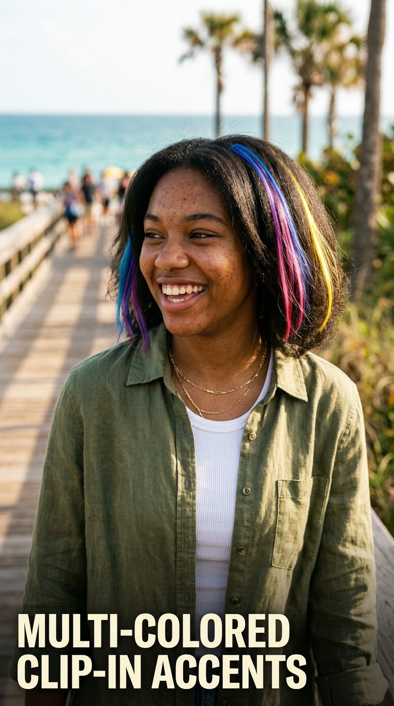Multi-Colored Clip-in Accents