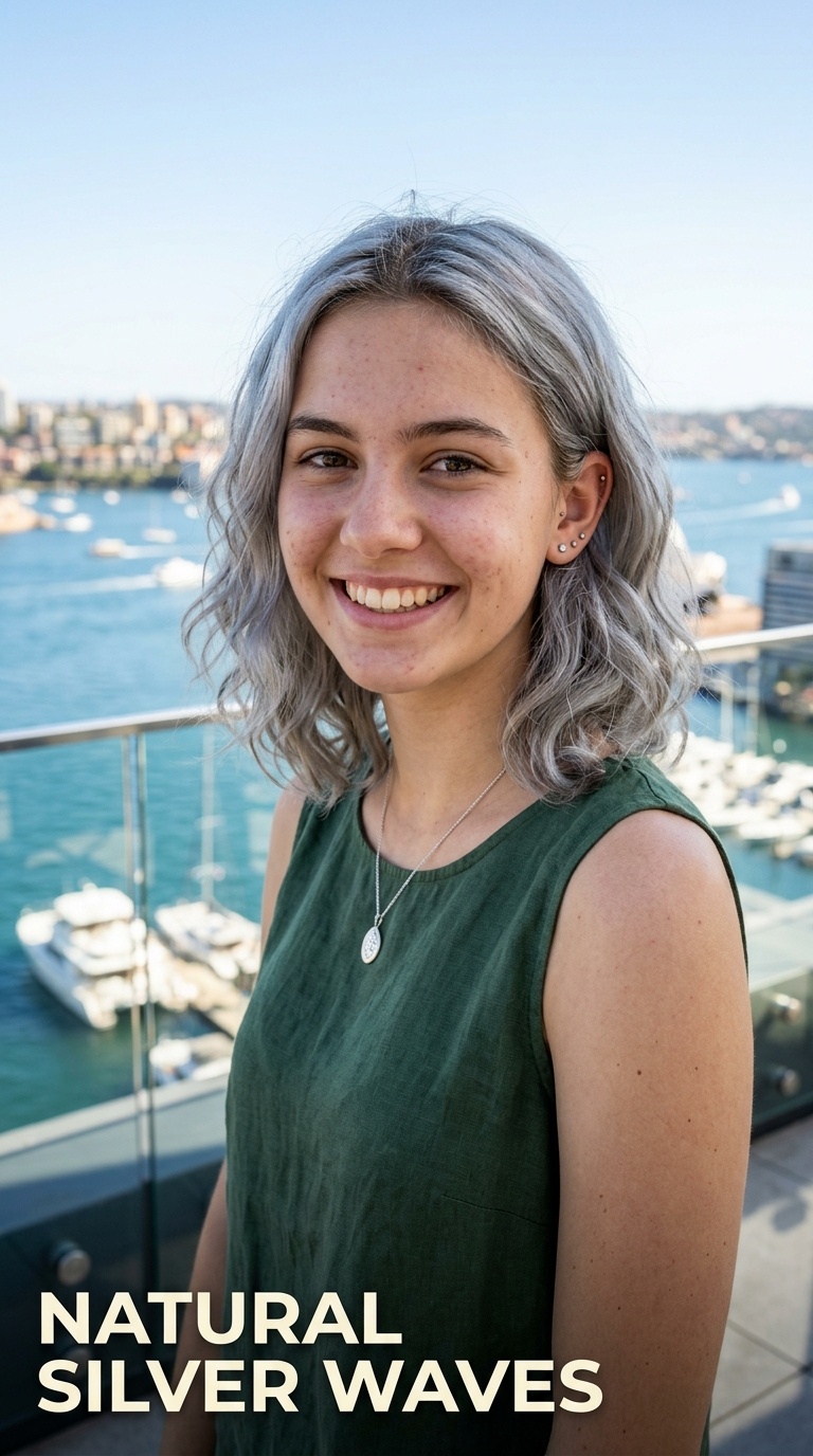 Natural Silver Waves