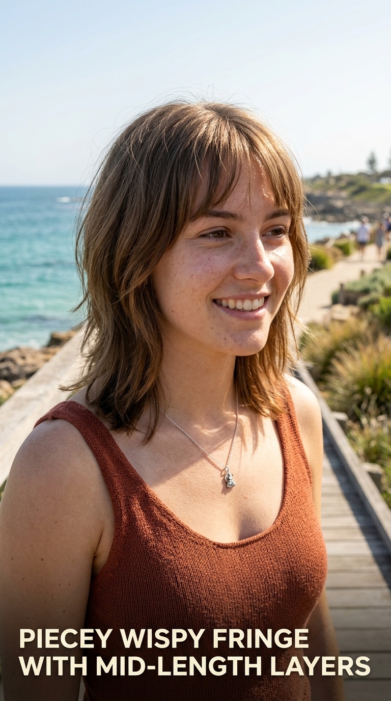 Piecey Wispy Fringe with Mid-Length Layers