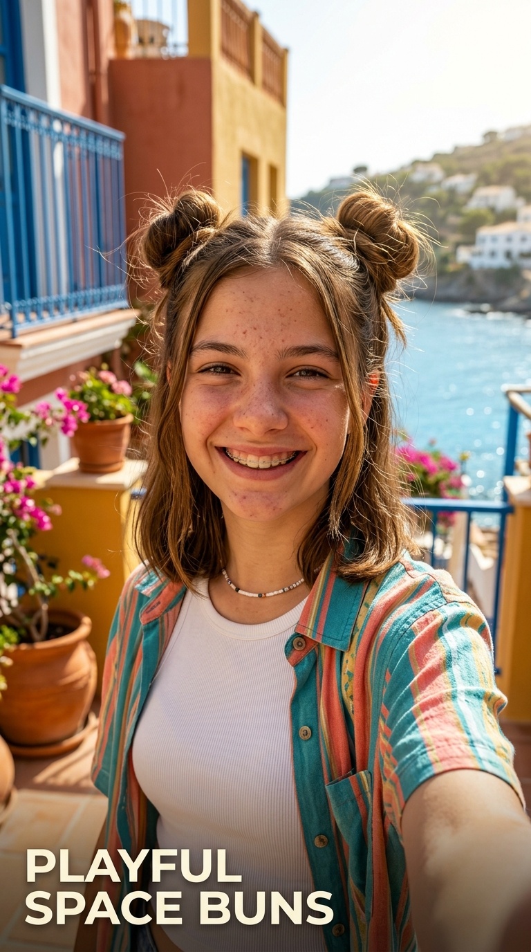 Playful Space Buns