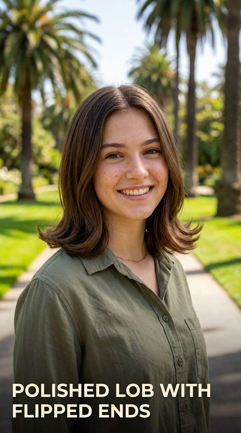 Polished Lob with Flipped Ends