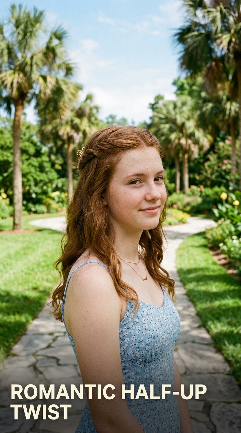Romantic Half-Up Twist