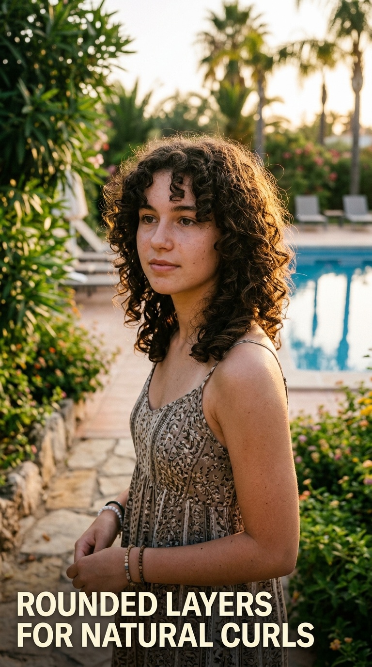 Rounded Layers for Natural Curls