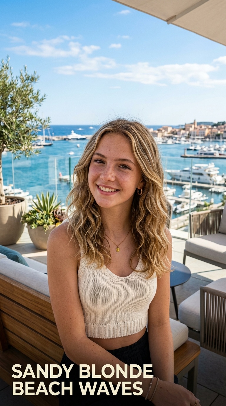 Sandy Blonde Beach Waves