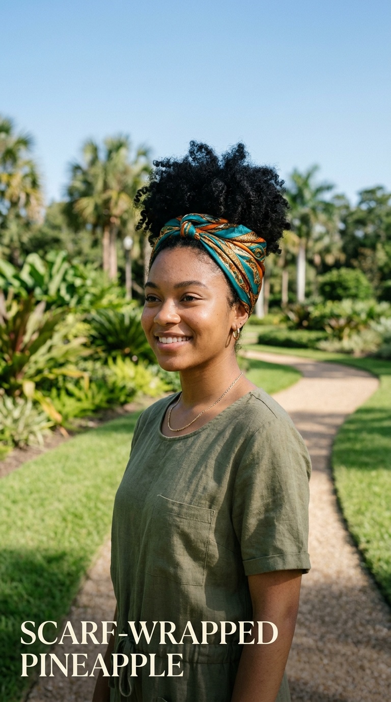 Scarf-Wrapped Pineapple