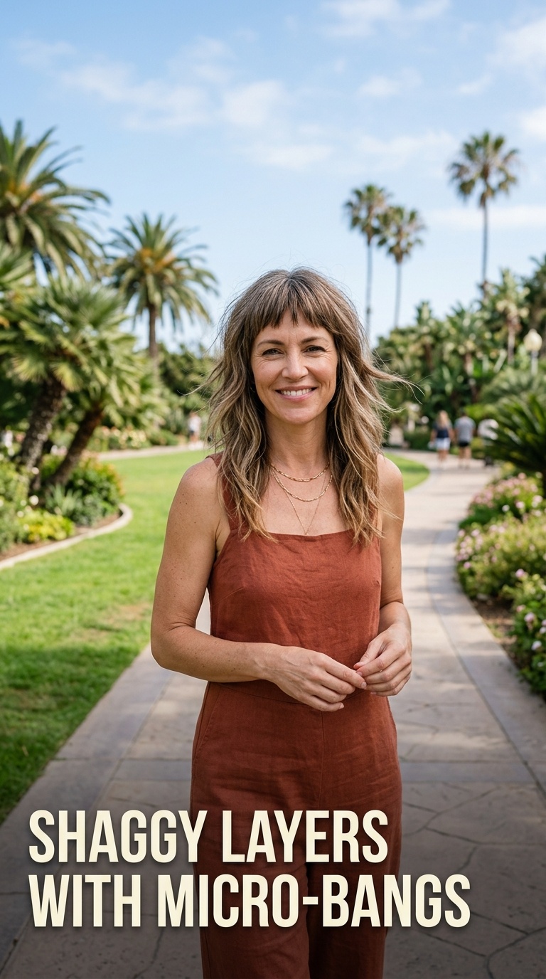 Shaggy Layers with Micro-Bangs