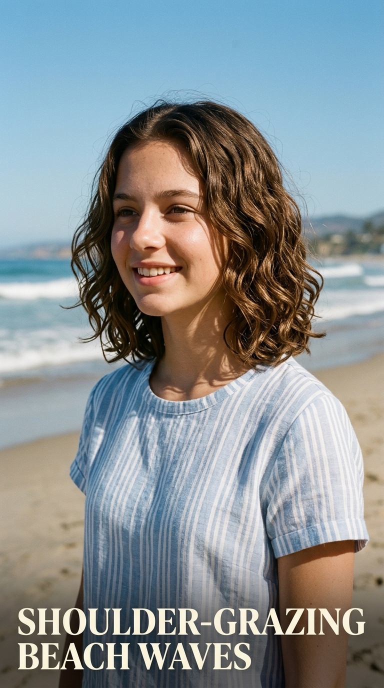 Shoulder-Grazing Beach Waves