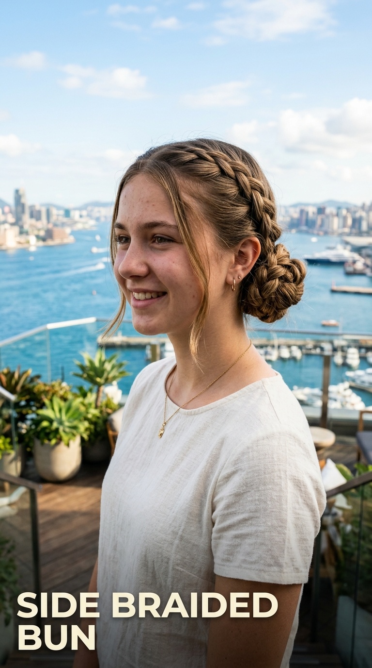 Side Braided Bun