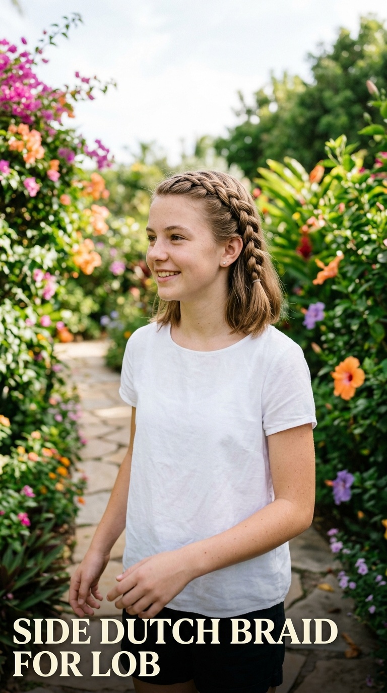 Side Dutch Braid for Lob