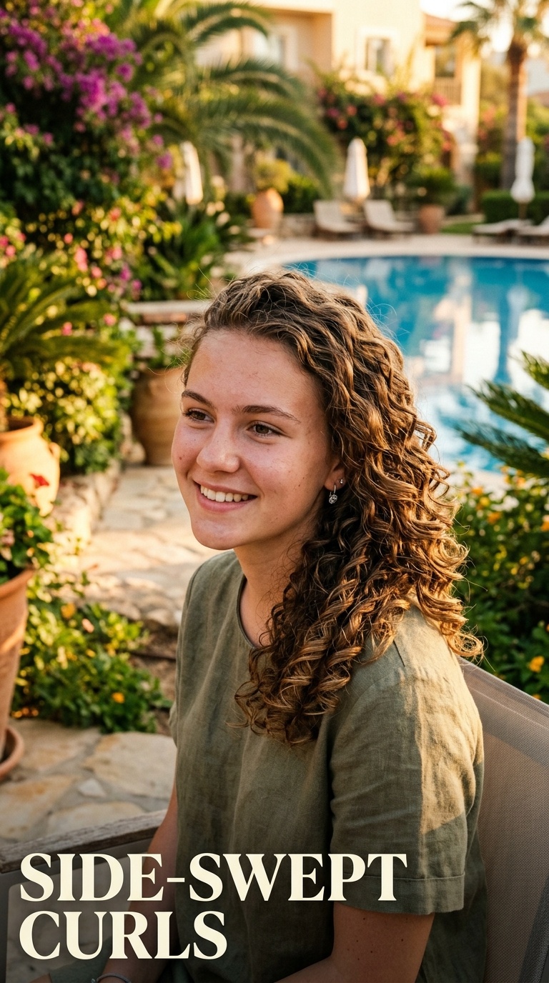 SIDE-SWEPT CURLS