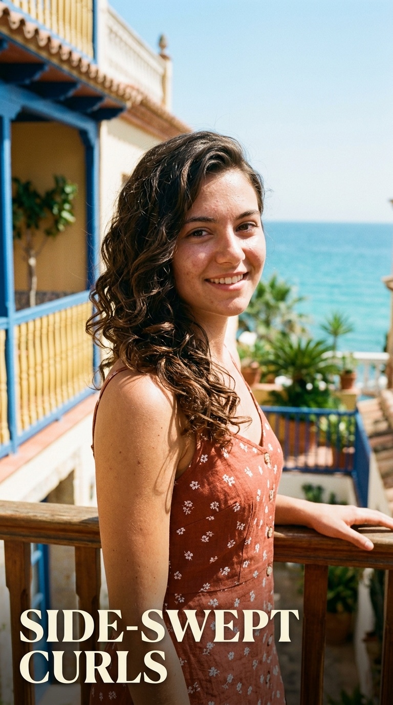 Side-Swept Curls