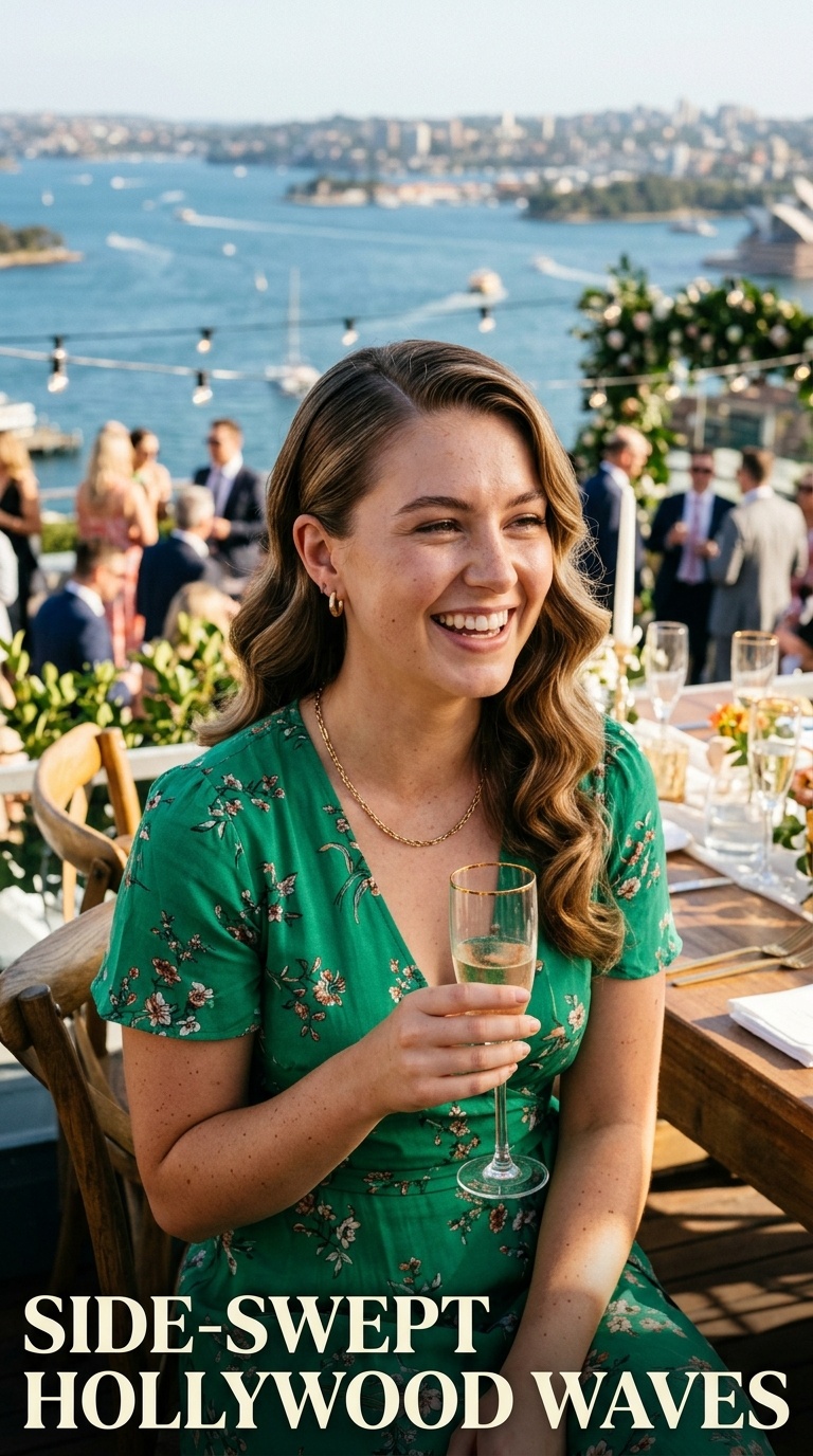 Side-Swept Hollywood Waves