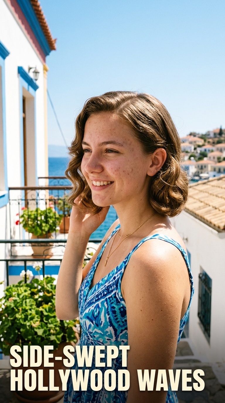 Side-Swept Hollywood Waves