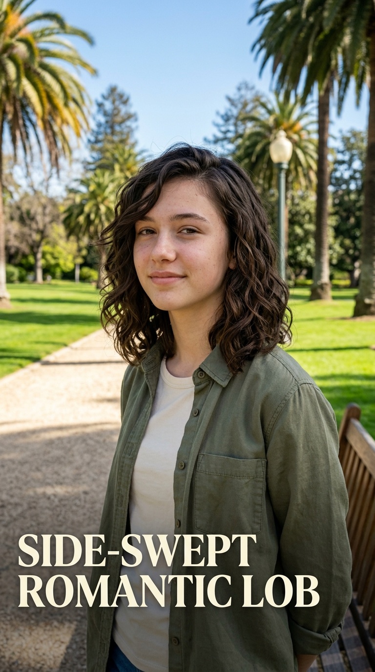 Side-Swept Romantic Lob