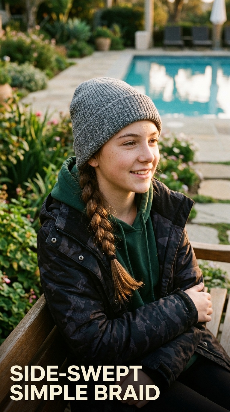 Side-Swept Simple Braid