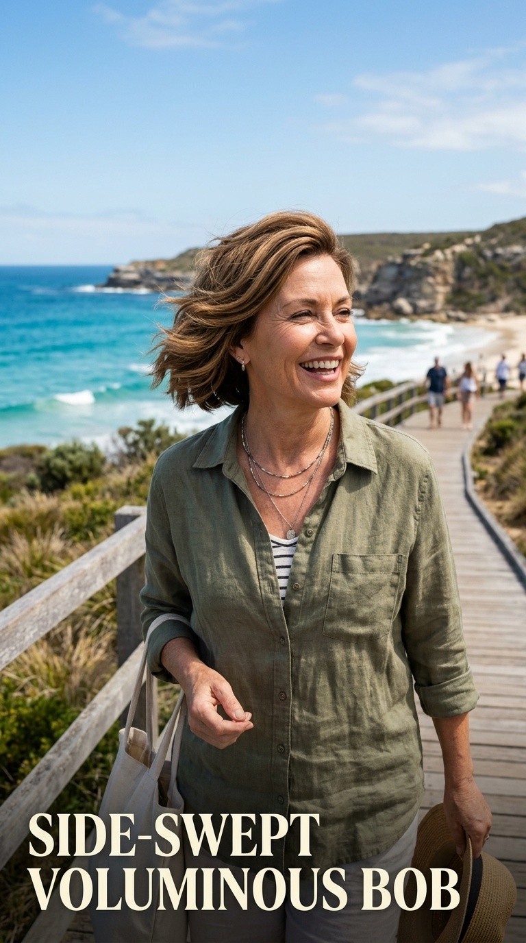 Side-Swept Voluminous Bob