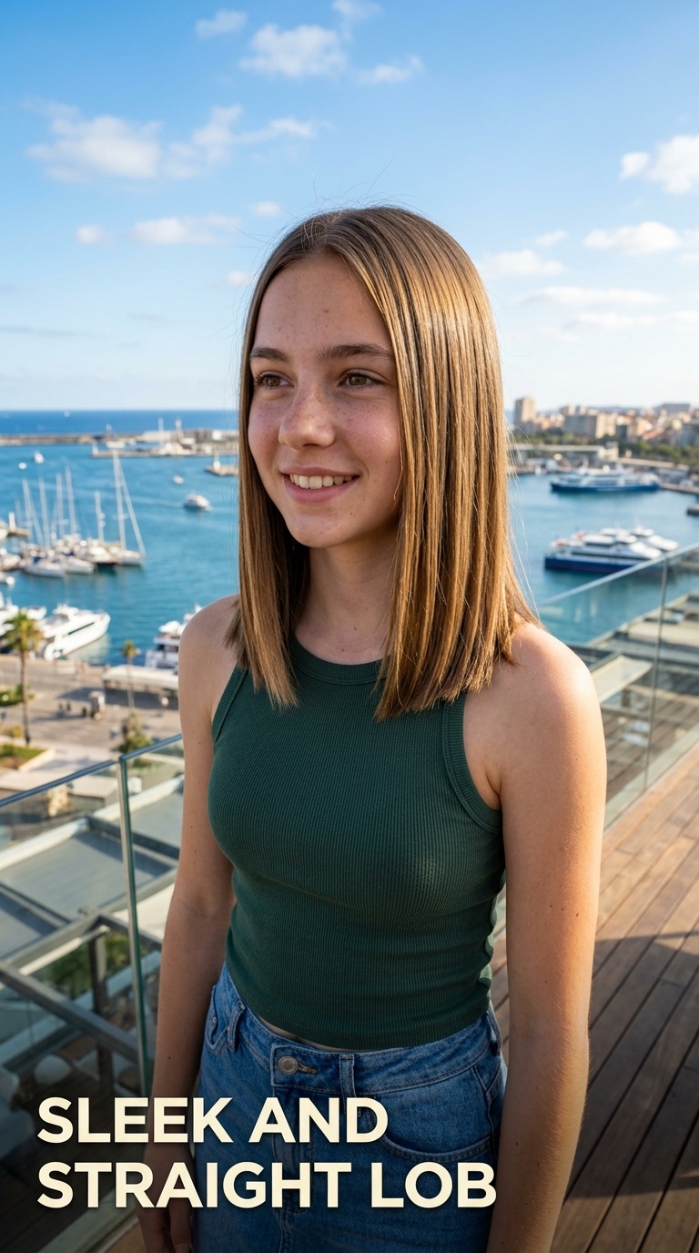 Sleek and Straight Lob