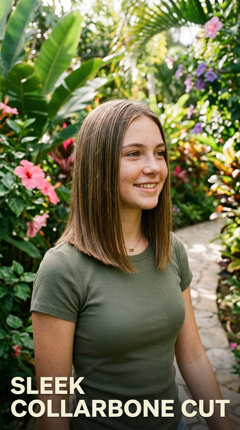 Sleek Collarbone Cut