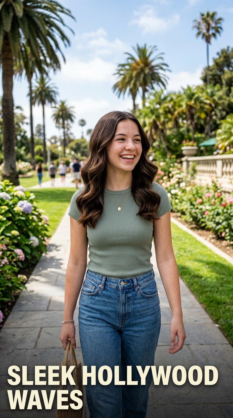 Sleek Hollywood Waves