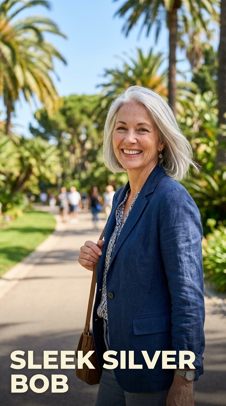 Sleek Silver Bob