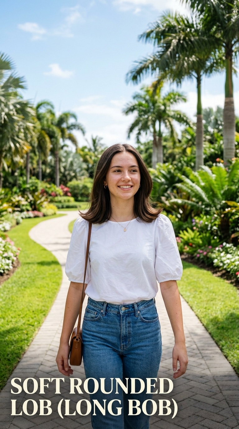 Soft Rounded Lob (Long Bob)