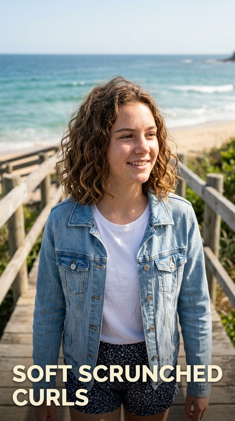 Soft Scrunched Curls