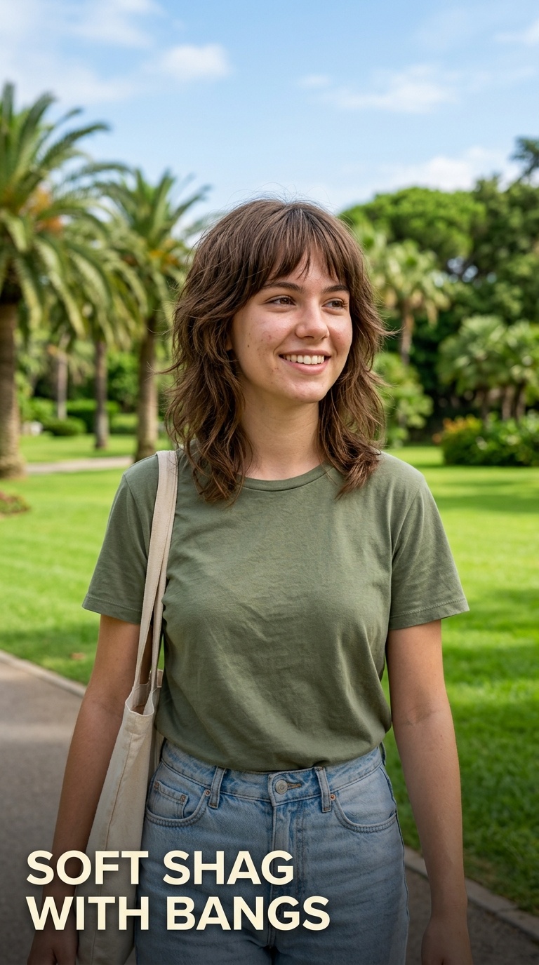 Soft Shag with Bangs