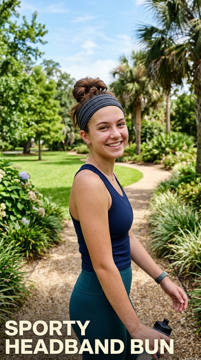 Sporty Headband Bun